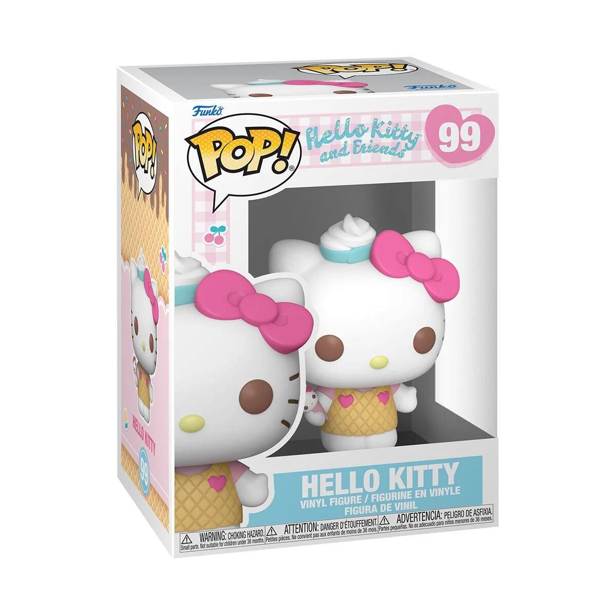 Hello Kitty and Friends 99 POP! and BEL ETI 19 HELLO KITTY FIGURINE EN VINYLE FIGURE / VINYL DE VINIL FIGURA PELIGRO DE ASFIIA TOUFFEMENT. A ADVERTENCIA: - ngmt dI 30 meet D 1 . adeovato FIC A ATTENTION: DANGER de  mos Partes gequeoas HAZARO - enfarts ae nor WARNING: CHOKING Petiles peces  convient  hiden under x months to sutoe  Sna p%