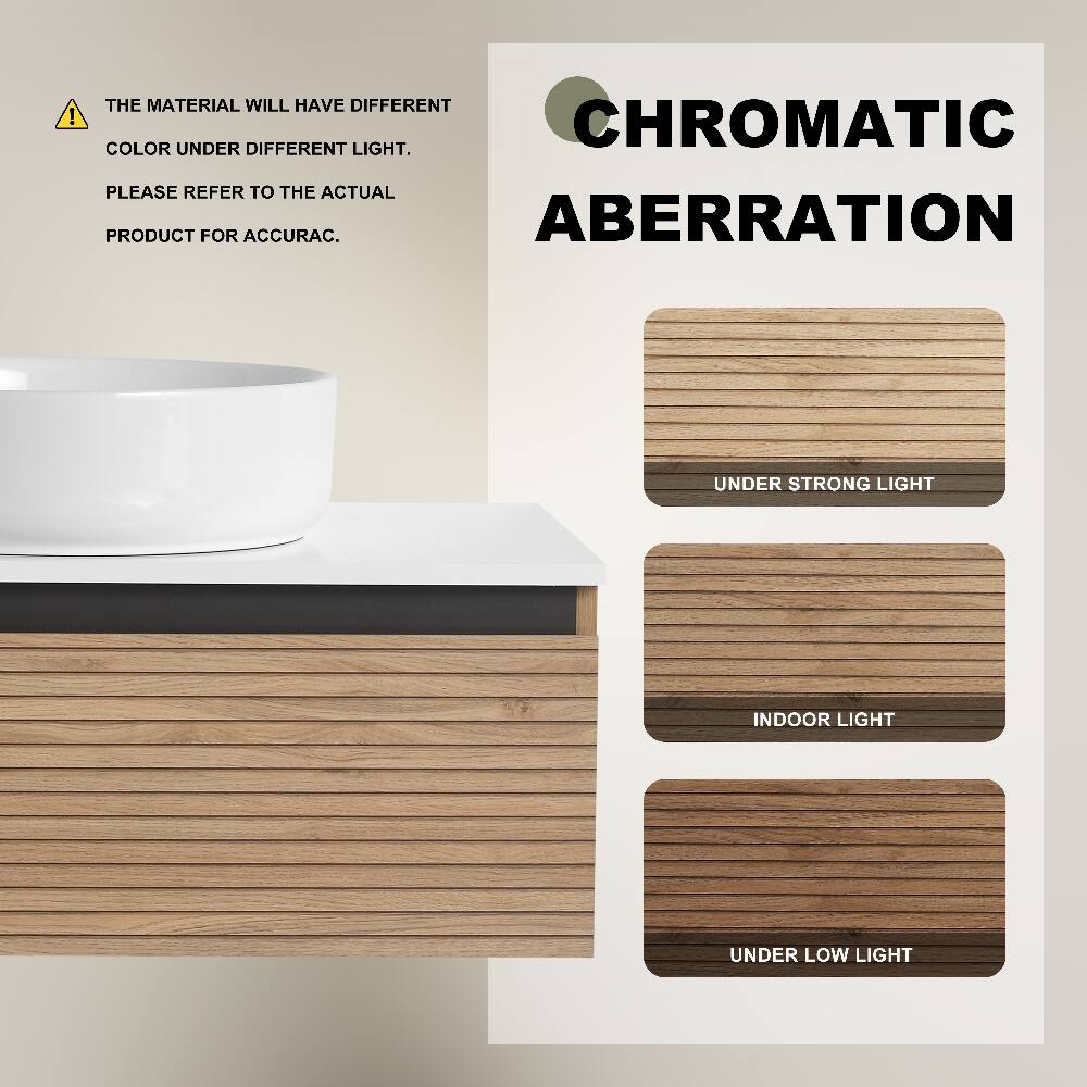 THE MATERIAL WILL HAVE DIFFERENT CHROMATIC COLOR UNDER DIFFERENT LIGHT. PLEASE REFER TO THE ACTUAL PRODUCT FOR ACCURACY. ABERRATION

CHROMATIC ABERRATION

UNDER STRONG LIGHT

INDOOR LIGHT

UNDER LOW LIGHT
