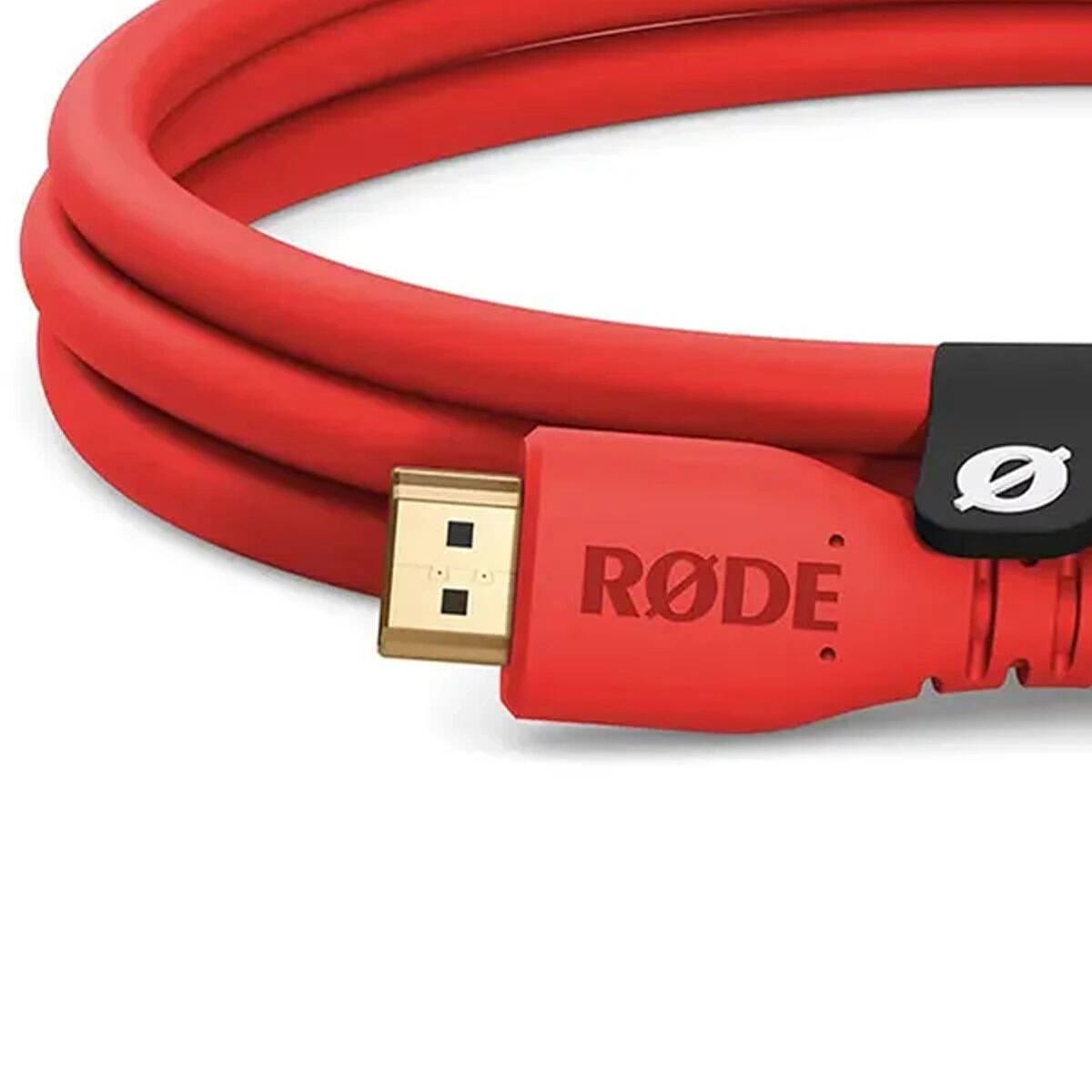 Alt View 3. RODE - Rode Premium High Speed HDMI Cable with Ethernet - Red, 5'.
