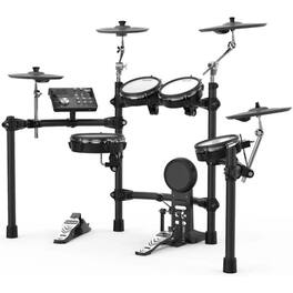 NUX - DM-7X with All REMO Mesh Head Digital Drum Kit | Customizable Sound Library and Dual Triggering Technology - Black