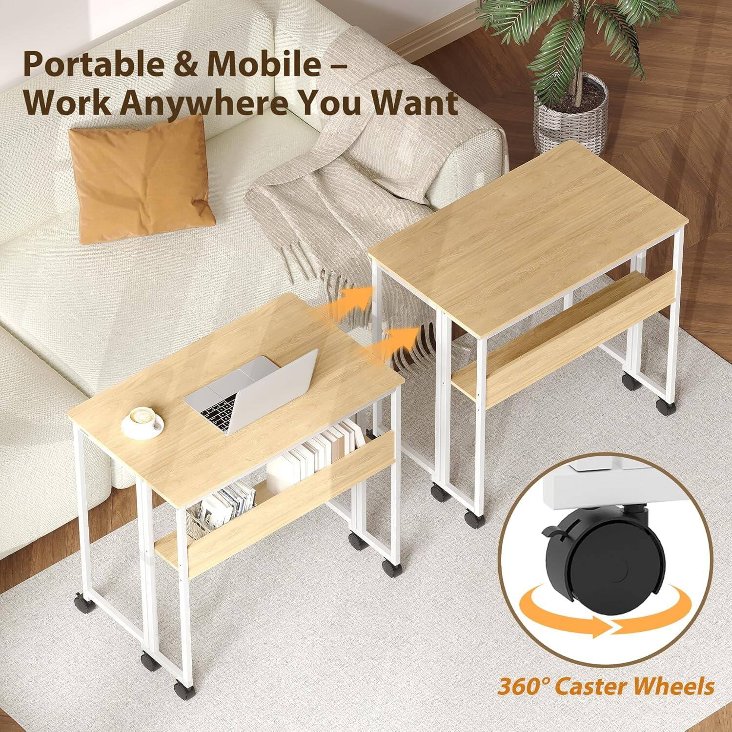 Portable & Mobile - Work Anywhere You Want

360° Caster Wheels