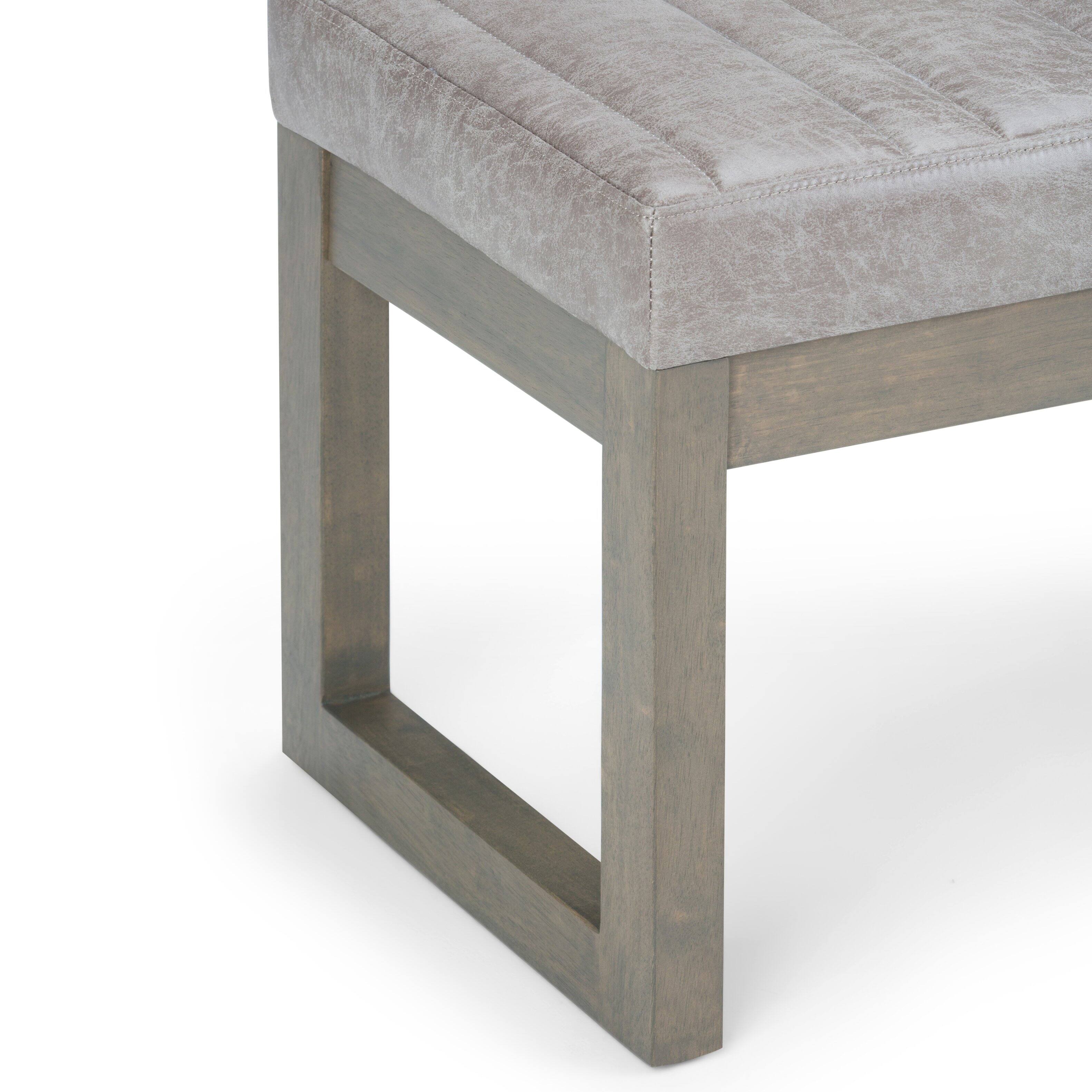 Alt View 17. Simpli Home - Casey Ottoman Bench - Distressed Grey Taupe.