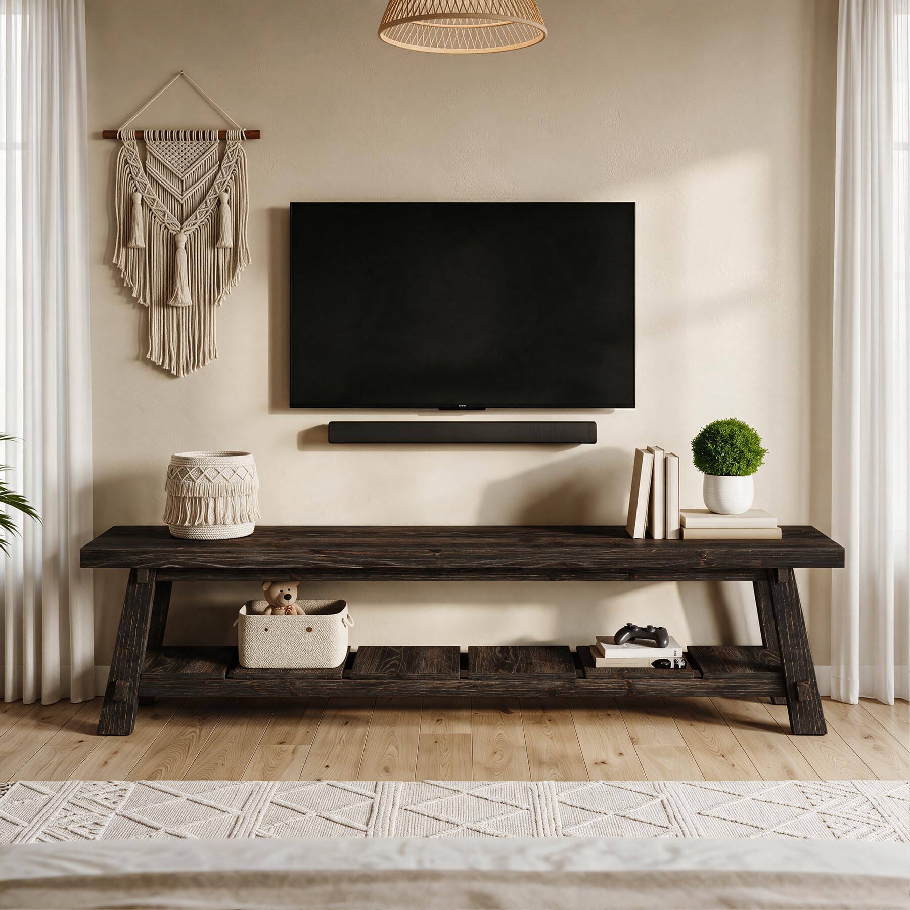 Tribesigns 71 Inches Extra Long TV Stand for TVs up to 85