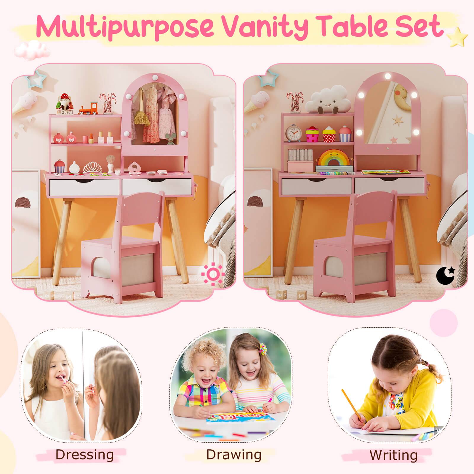 Multipurpose Vanity Table Set

Dressing  
Drawing  
Writing