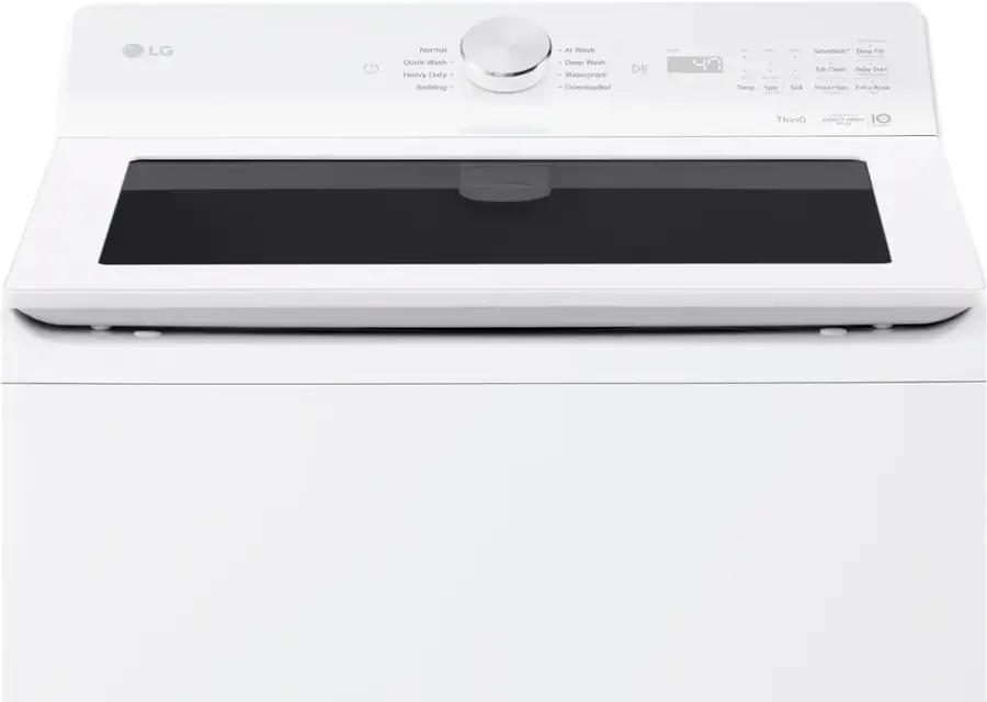 "LG Normal Quick Wash Heavy Duty Bedding A Wash Deep Wash Waterproof Downloaded DII - - i - I Temp - Spin - - - - - TurSoWash Deep Wash: fub Clcan Delay start - - Sel tine Spin Cutra Sino - ThinQ - DeVs"