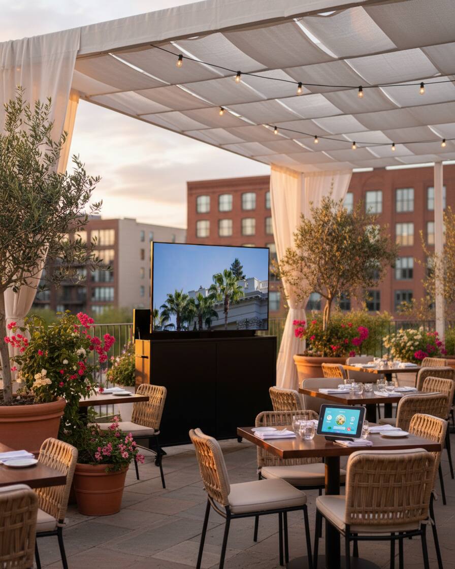 Alt View 7. Apollo Enclosures - Outdoor TV Lift Cabinet for up to 55" TVs - Black.