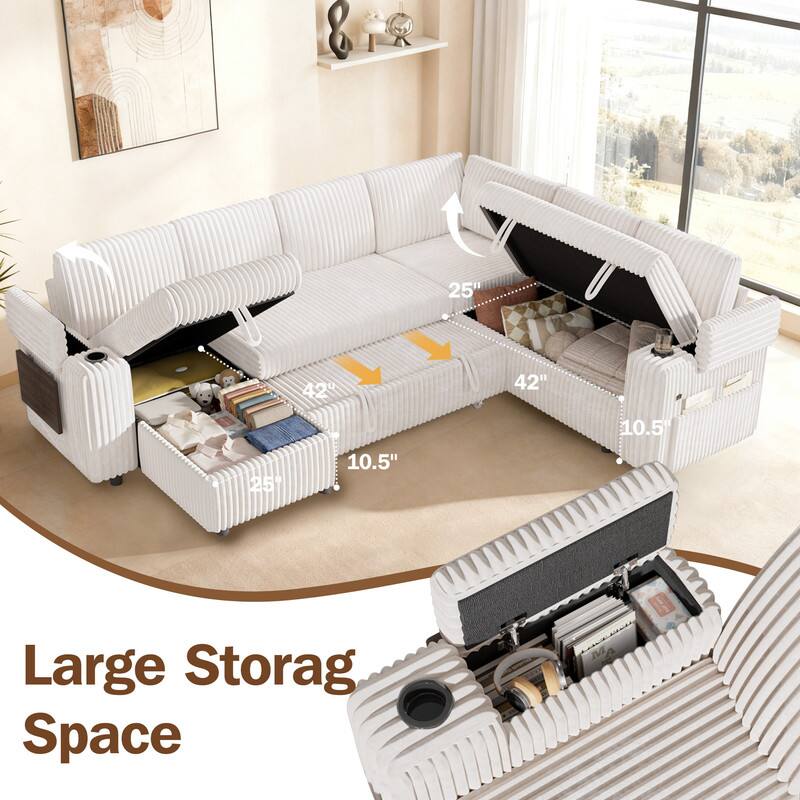 8 25" U 8 42 42" 251 10.5" 10.5 Large Storage Space