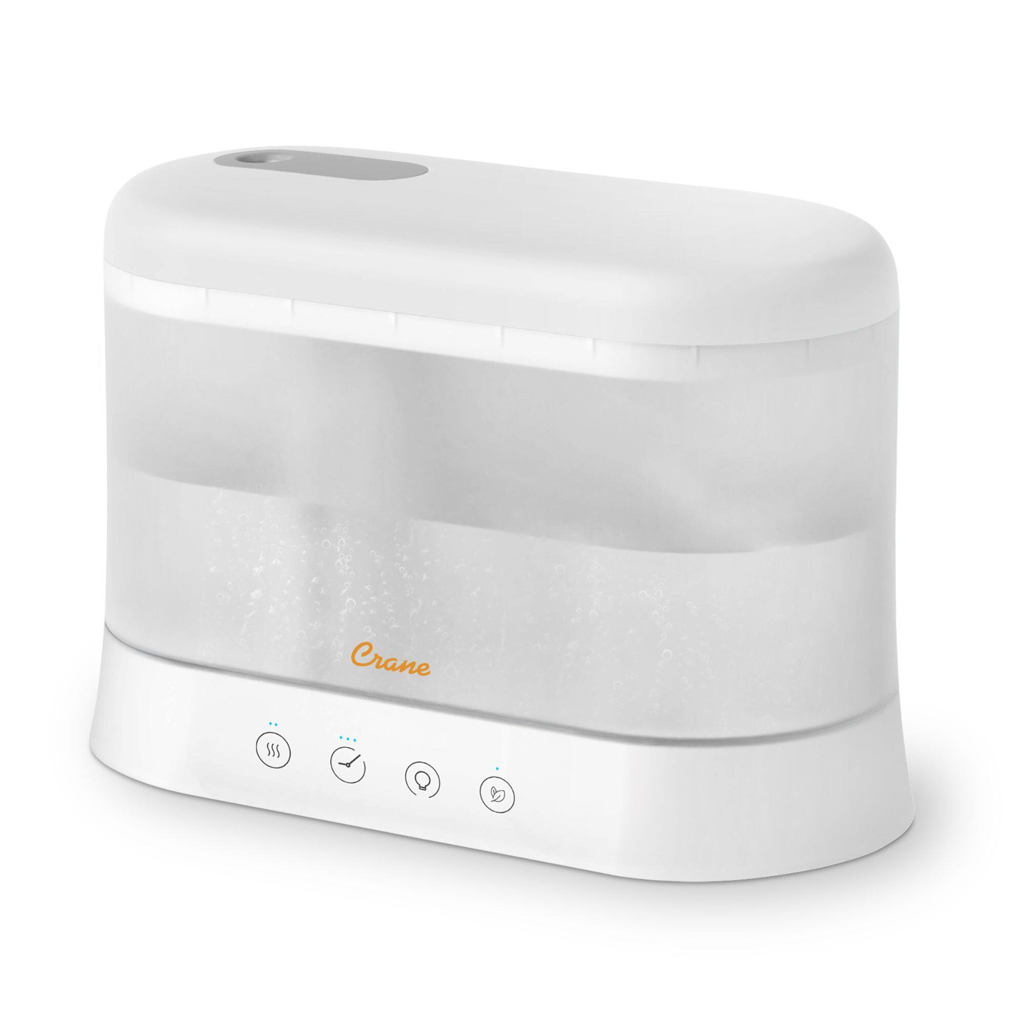 Angle. CRANE - Crane 0.5 Gallon Top Fill Cool Mist Humidifier & Essential Oil Diffuser.