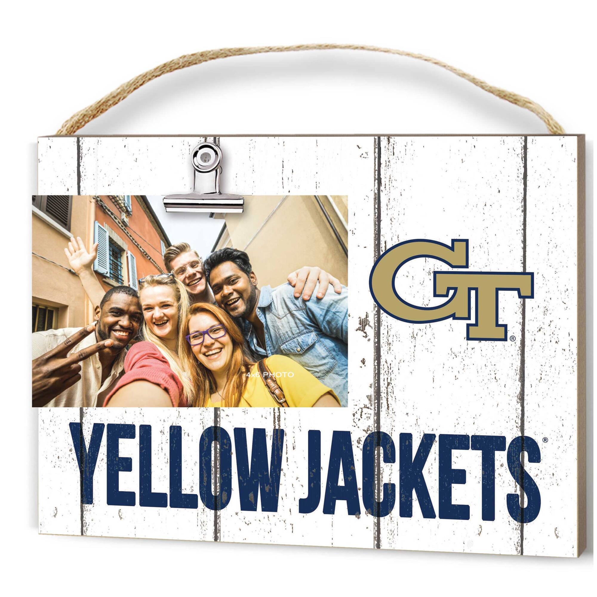 Georgia Tech Yellow Jackets 8'' x 10'' Weathered Clip It Frame