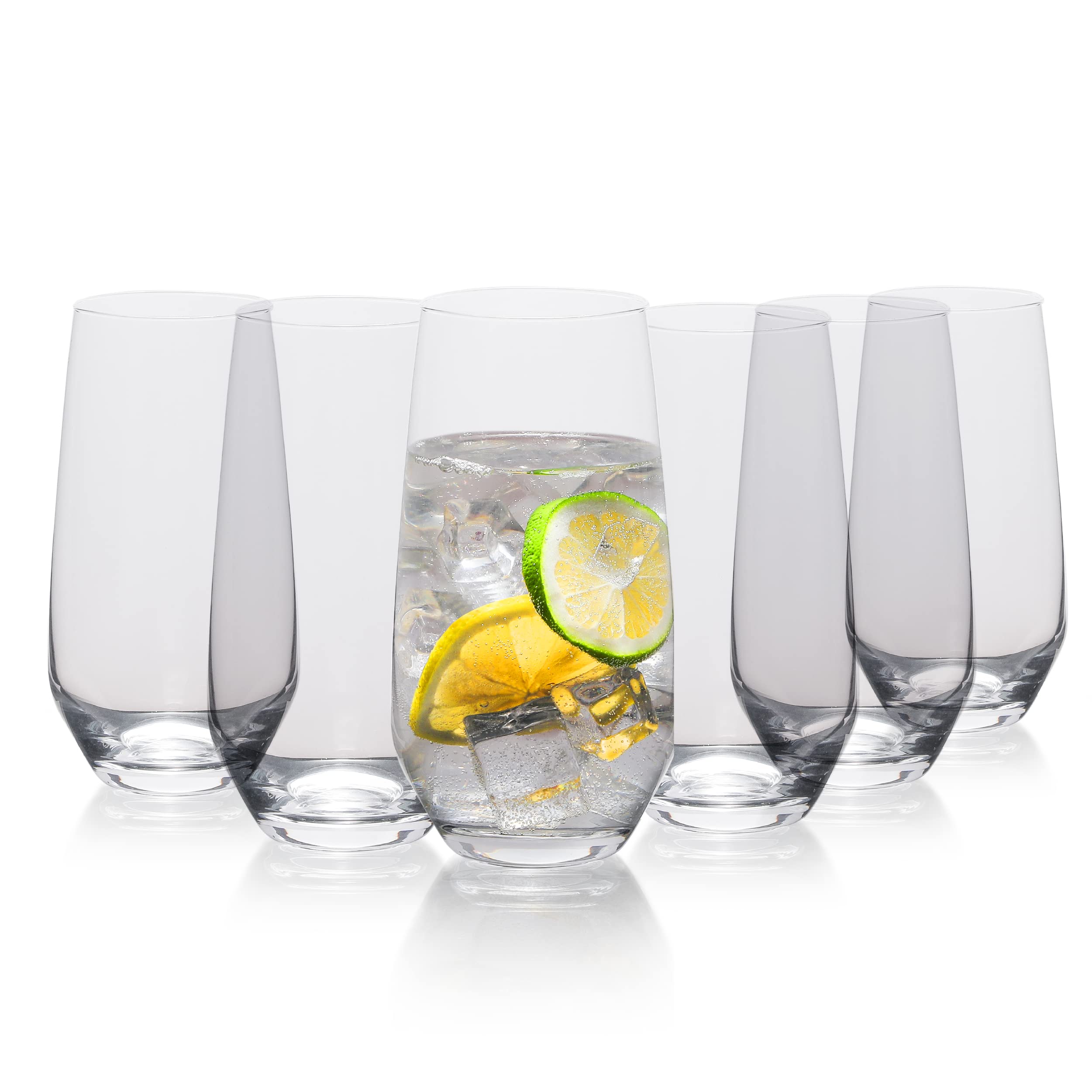 Angle. Table 12 - TABLE 12 16.5-Ounce Beverage Glasses, Lead-Free Crystal, Break Resistant - Clear.