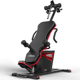 HARISON - Strength Training Inversion Table for Back Pain Relief with Remote Control, Easy Assembly, 300 lb Capacity (BB409Plus) - Black