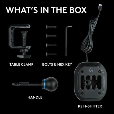 Logitech RS H SHIFTER Sim Racing Gear Shifter compatible with PRO Logitech RS H SHIFTER Sim Racing Gear Shifter compatible with PRO