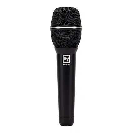 Front. Electro-Voice - Electro-Voice ND86 Dynamic Supercardioid Vocal Microphone (Black).