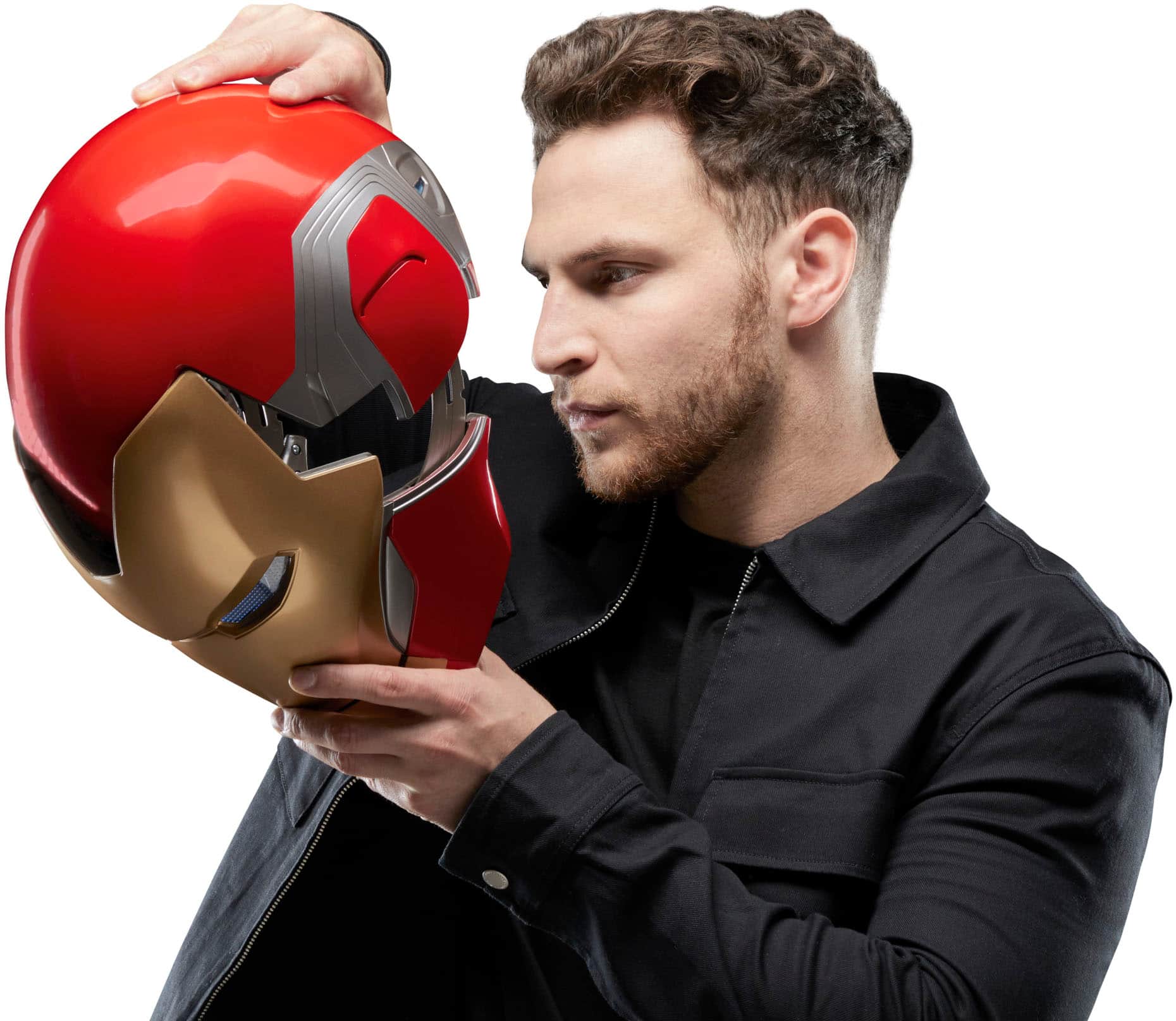 Alt View 12. Marvel - Legends Series Iron Man Premium Electronic Helmet.