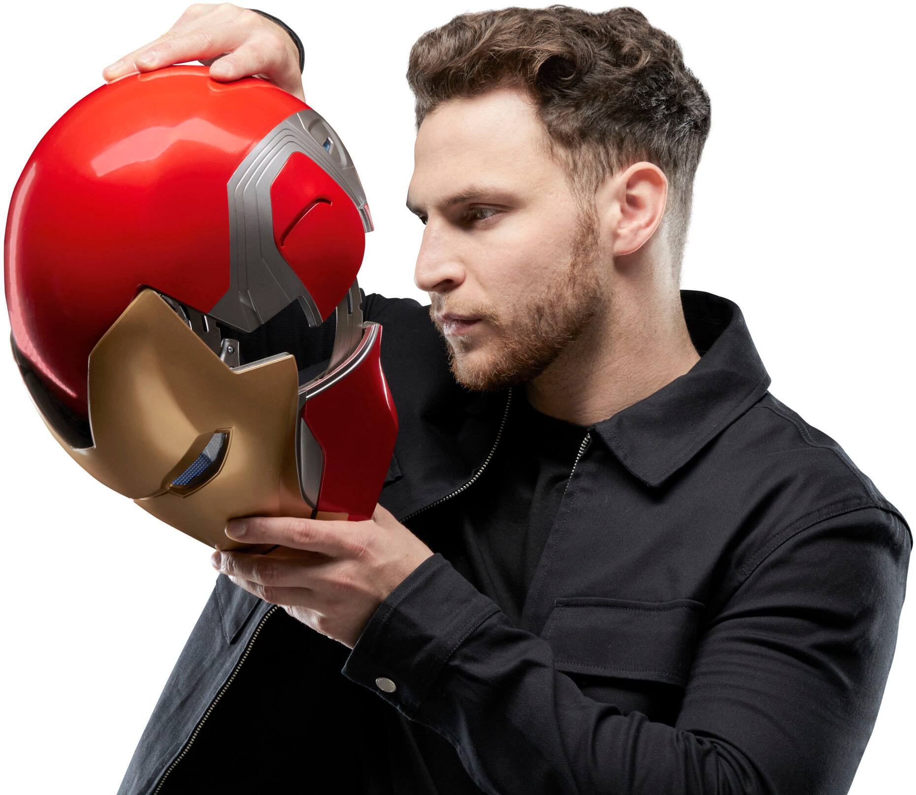 Alt View 12. Marvel - Legends Series Iron Man Premium Electronic Helmet.