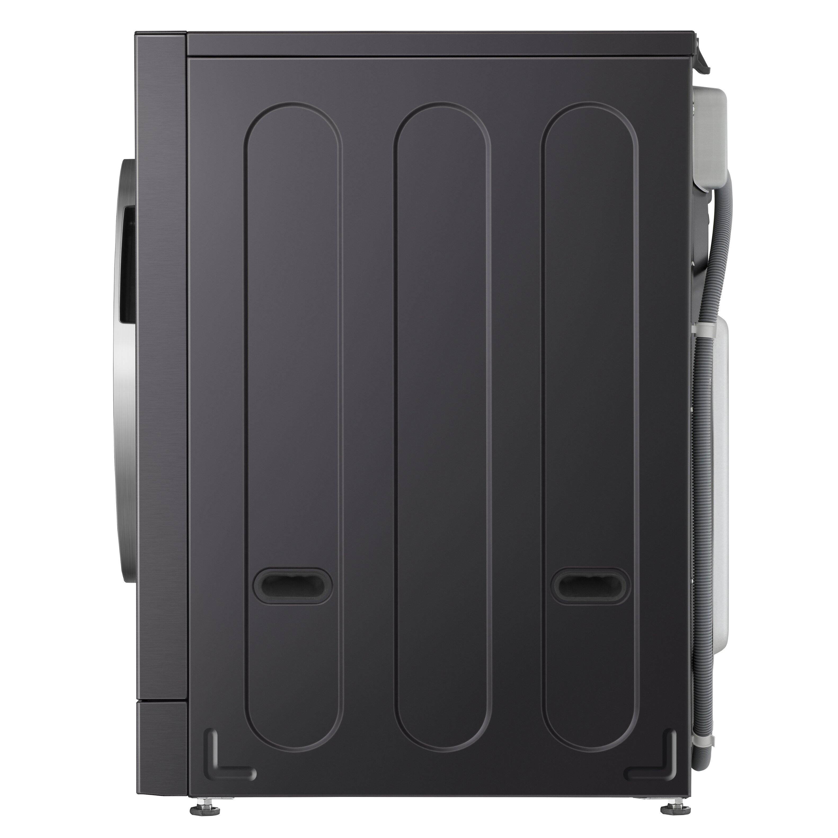 Alt View 12. LG - SIGNATURE 5.8 Cu. Ft. High Efficiency Ventless Smart Front Load Washer Electric Dryer Combo with Steam and ezDispense - Brushed Black Steel.