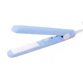 Kitcheniva - Mini Portable Hair Iron Straightener Curler Ceramic - Blue