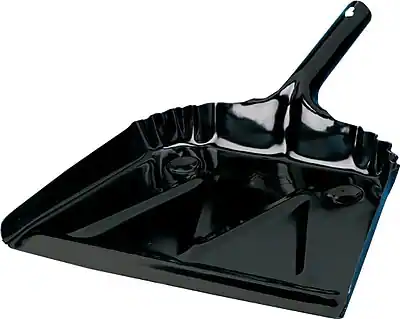 Front. Impact - Heavy Duty 12" W Dust Pan, Metal - Black.
