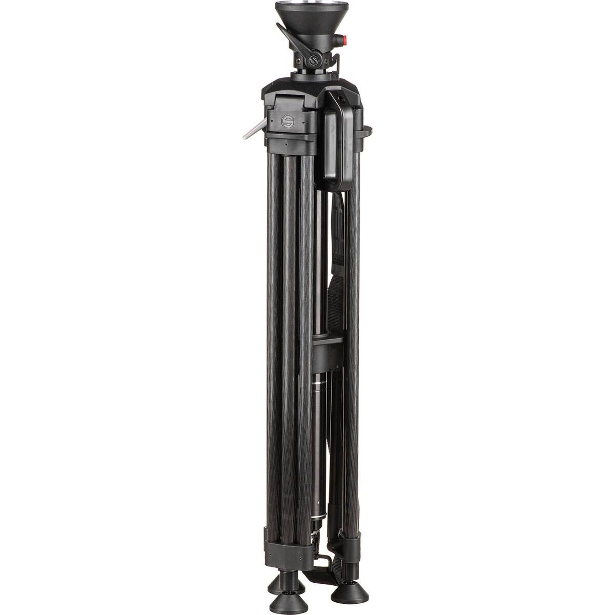 Alt View 6. Sachtler - Sachtler Hot Pod CF 14 2-Section Carbon Fiber Tripod Legs with 100mm Bowl and Mid-Level Spreader, 55 lbs Payload.