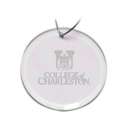 Jardine - Charleston Cougars 3'' Glass Round Ornament - Multicolor