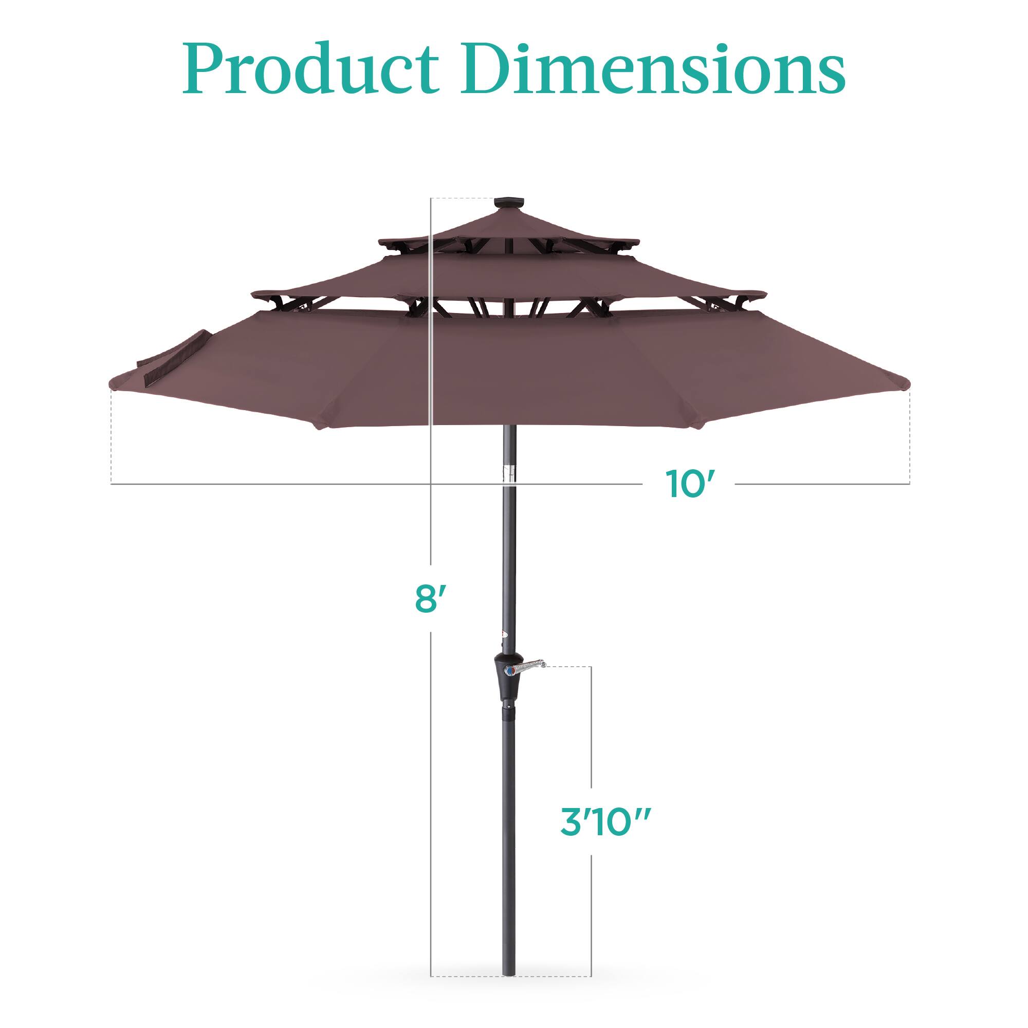 Product Dimensions

10'  
8'  
3'10"