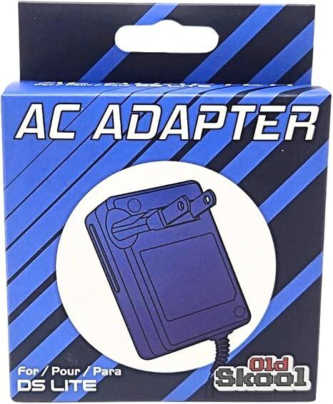 Old Skool - Nintendo DS Lite AC Adapter - Gray