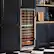 Back. Ca'Lefort - 24 inch 90-Bottle Dual Zone Wine Cooler Refrigerator,Freestanding/Built-In,3-Color LED Light ,For Home Bar & Office - Stainless Steel.
