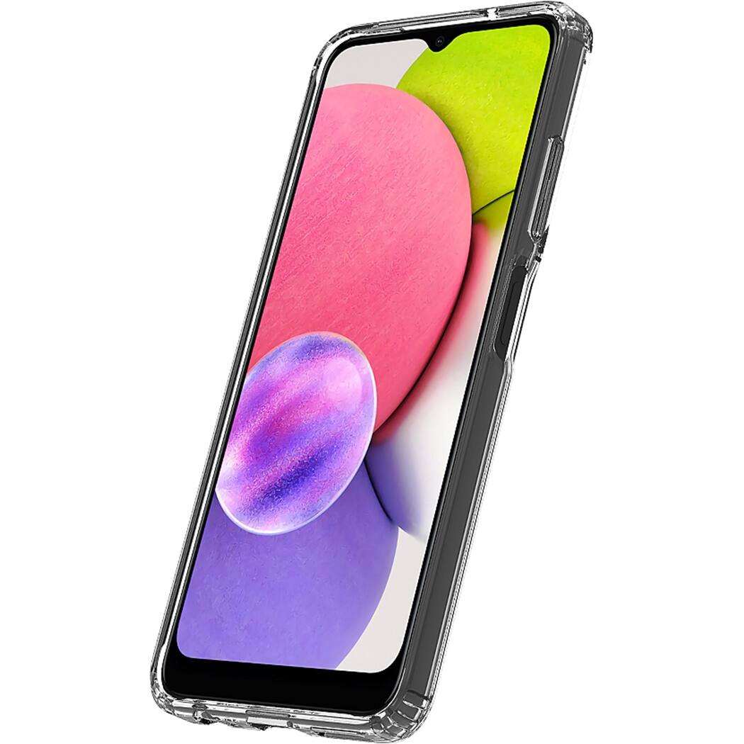 Alt View 12. SaharaCase - Hybrid-Flex Hard Shell Case for Samsung Galaxy A03 and Galaxy A03s - Clear.