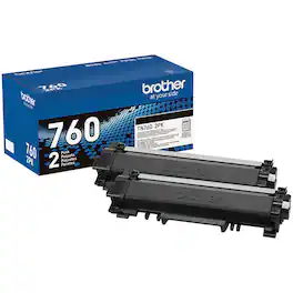 Brother - TN760 2-Pack High-Yield Toner Cartridges - Black