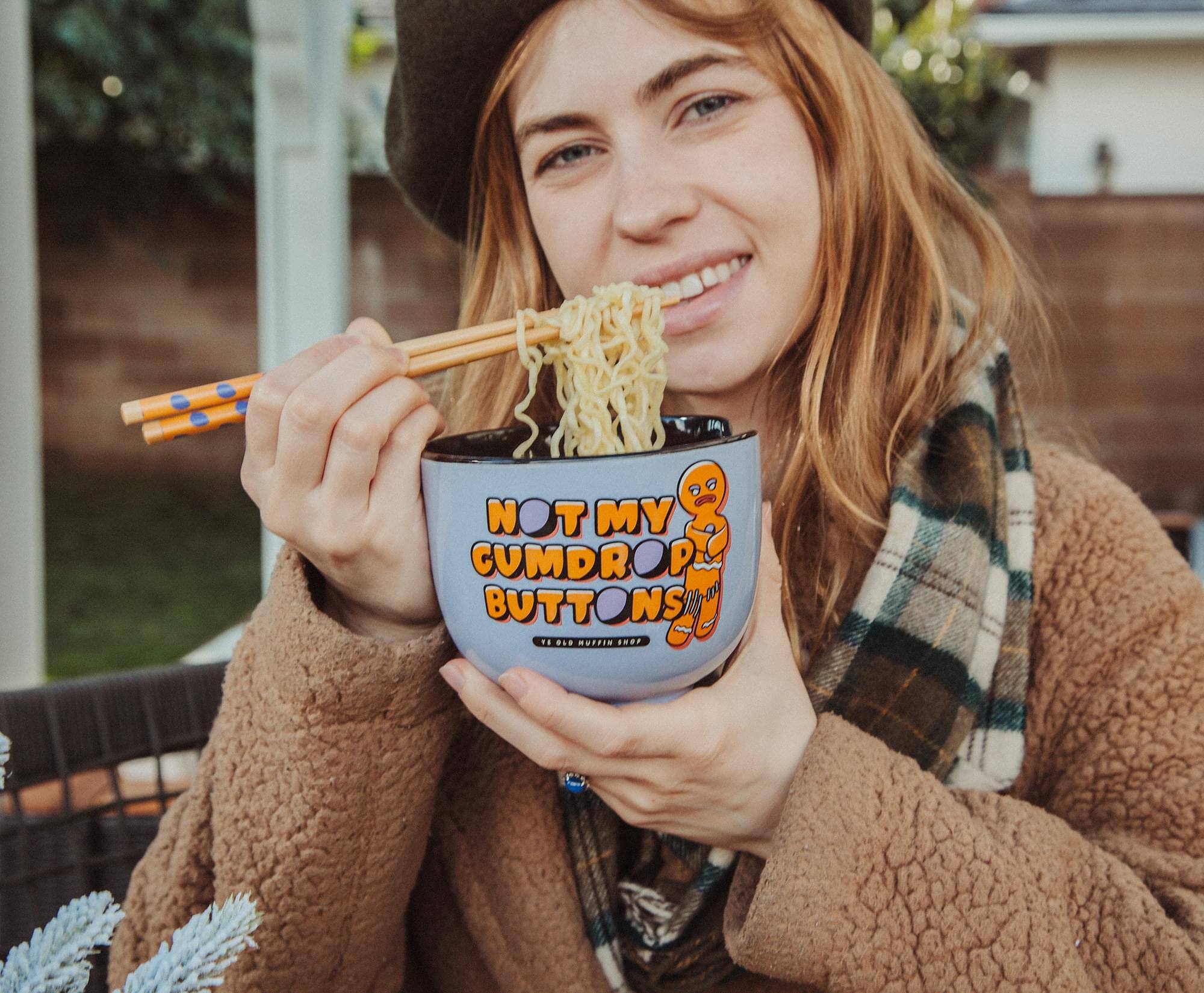 NOT MY CUMDROP BUTTONS  
MY CROPPY BUTTONS  
IN BOWL  
BY GOS HUFFIN