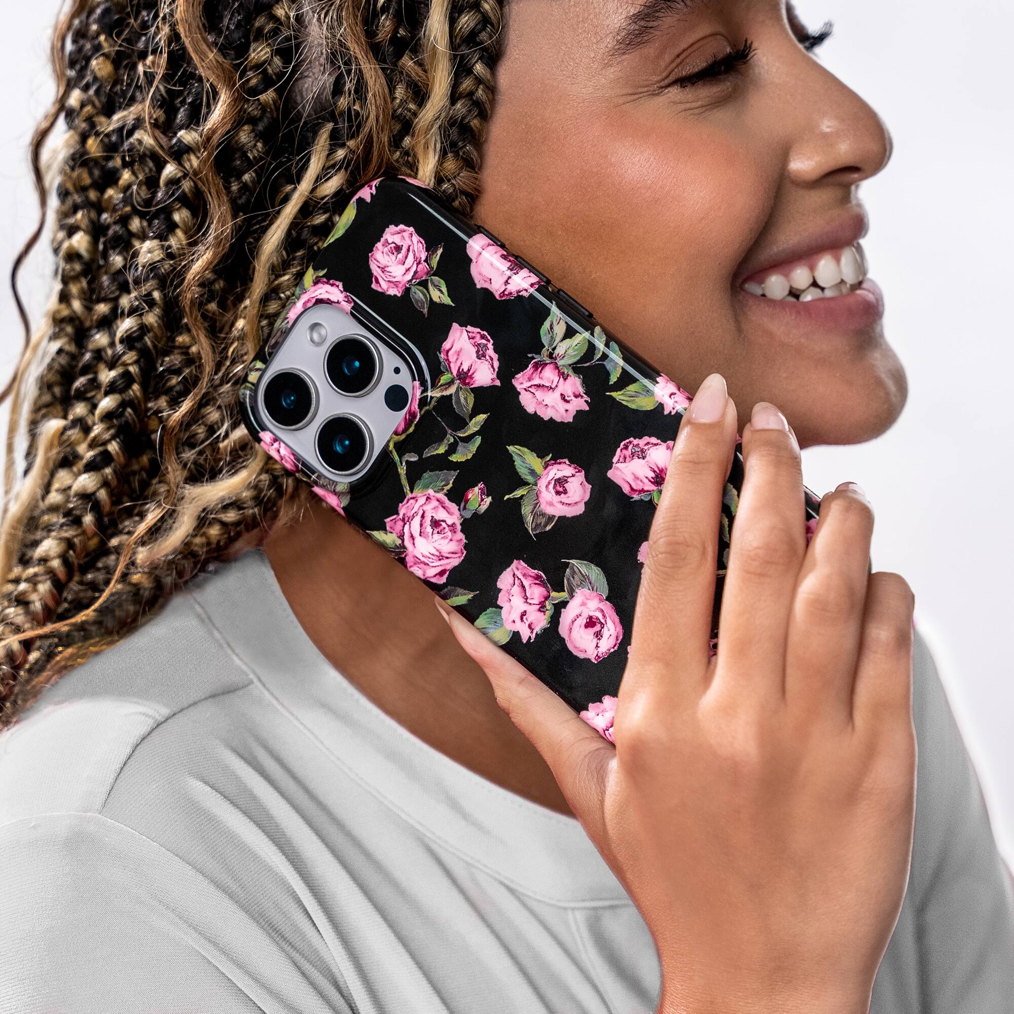 Alt View 3. VELVET CAVIAR - Magsafe Case for Apple iPhone 16 Pro Max - Pink Rose Floral.
