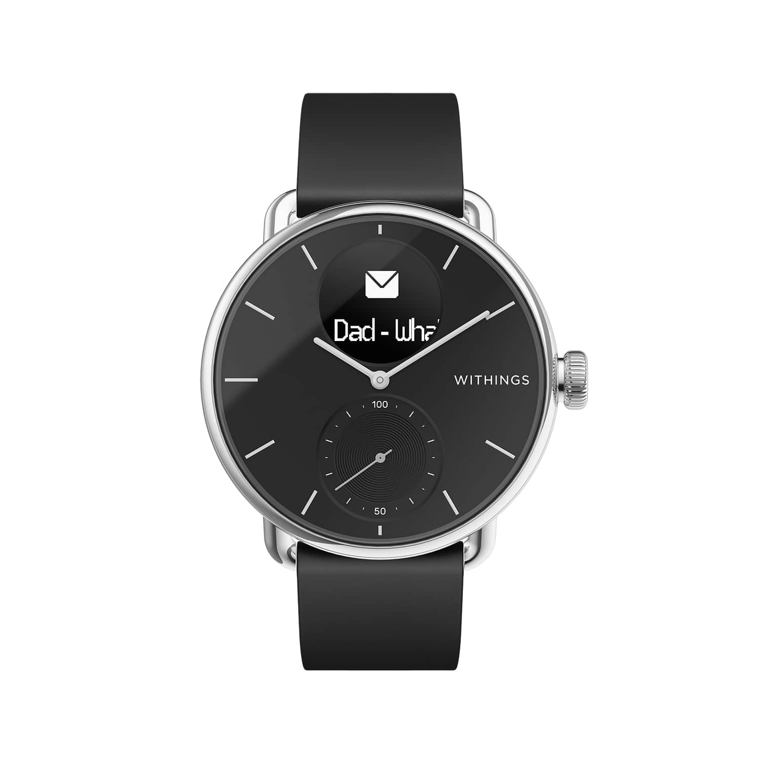 Best Buy: Withings ScanWatch Hybrid Smartwatch with ECG, heart rate and  oximeter 38mm Black HWA09-MODEL 2-ALL-INT