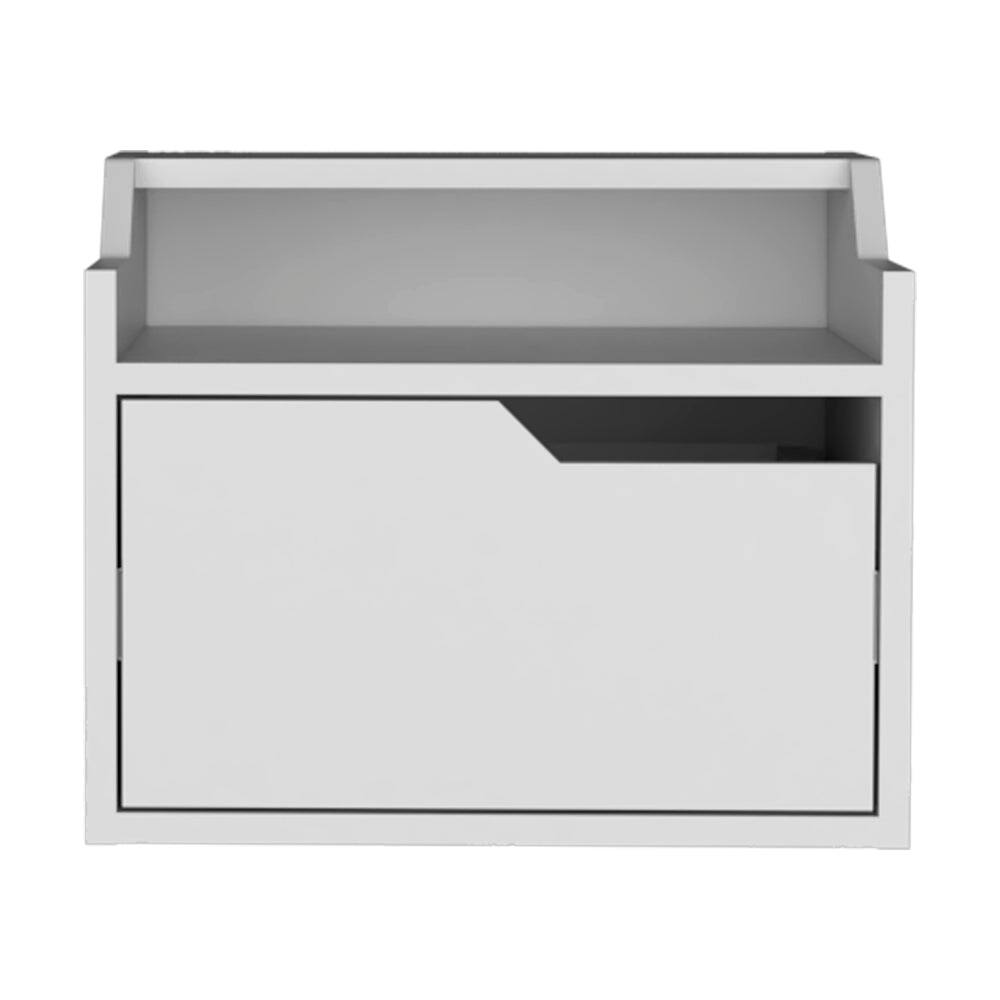 Treevol Furniture - Floating Nightstand Chester, Bedroom - White