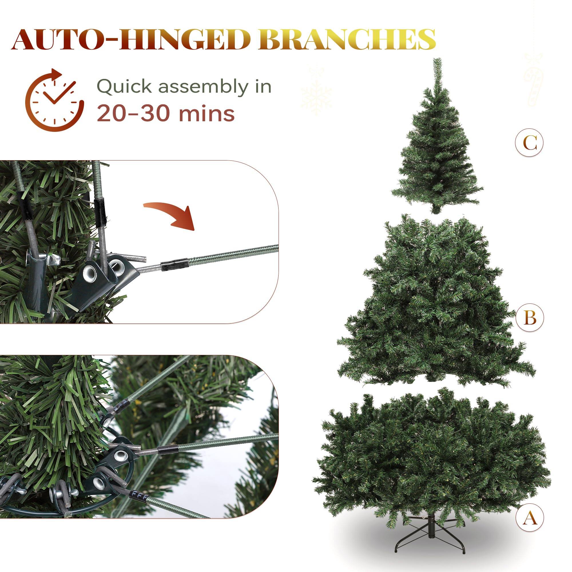 AUTO-HINGED BRANCHES

Quick assembly in 20-30 mins

A
B
C