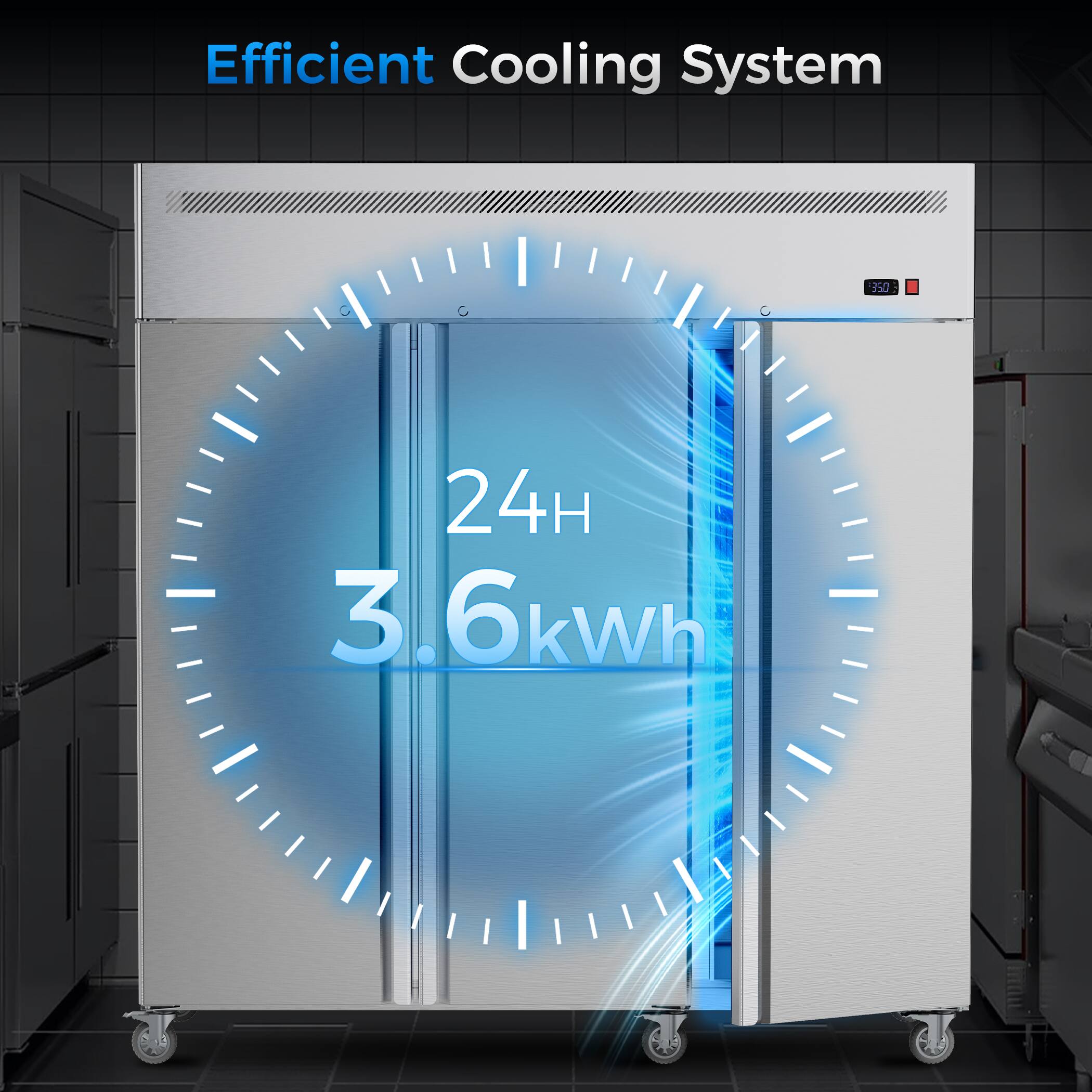 Efficient Cooling System  
24H  
3.6kWh