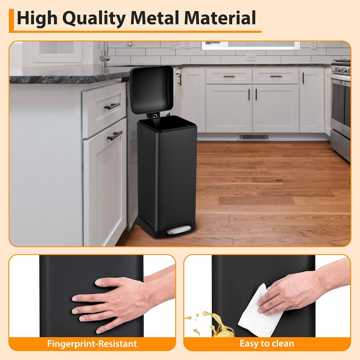 High Quality Metal Material

Fingerprint-Resistant

Easy to clean
