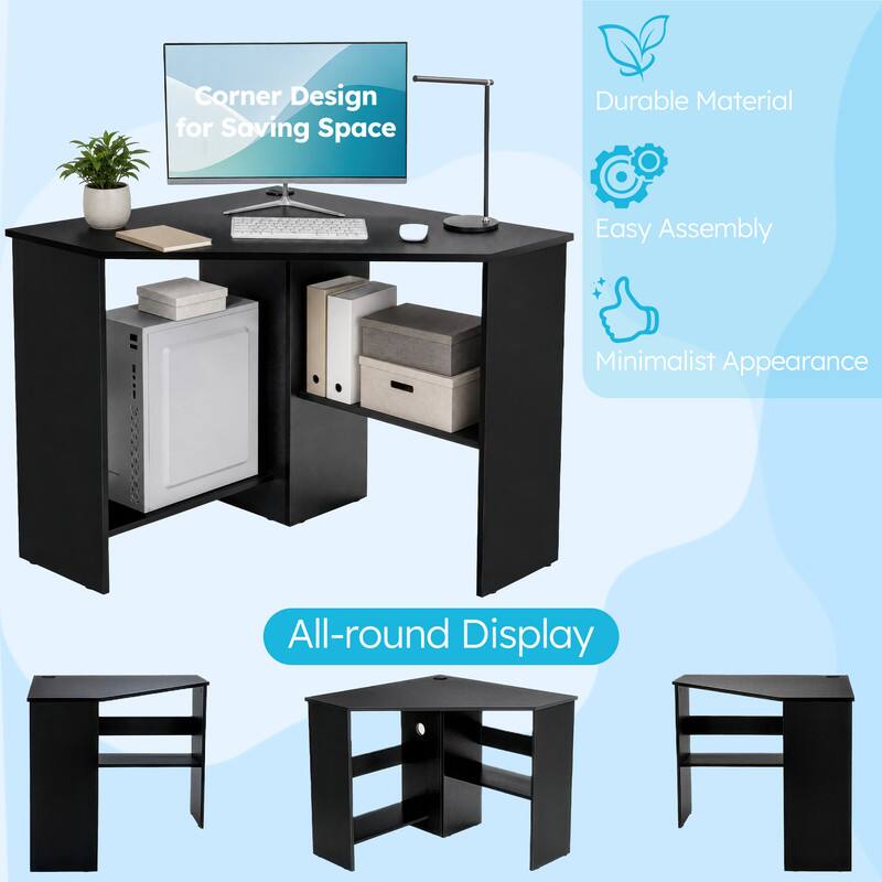 Corner Design for Saving Space  
Durable Material  
Easy Assembly  
Minimalist Appearance  
All-round Display