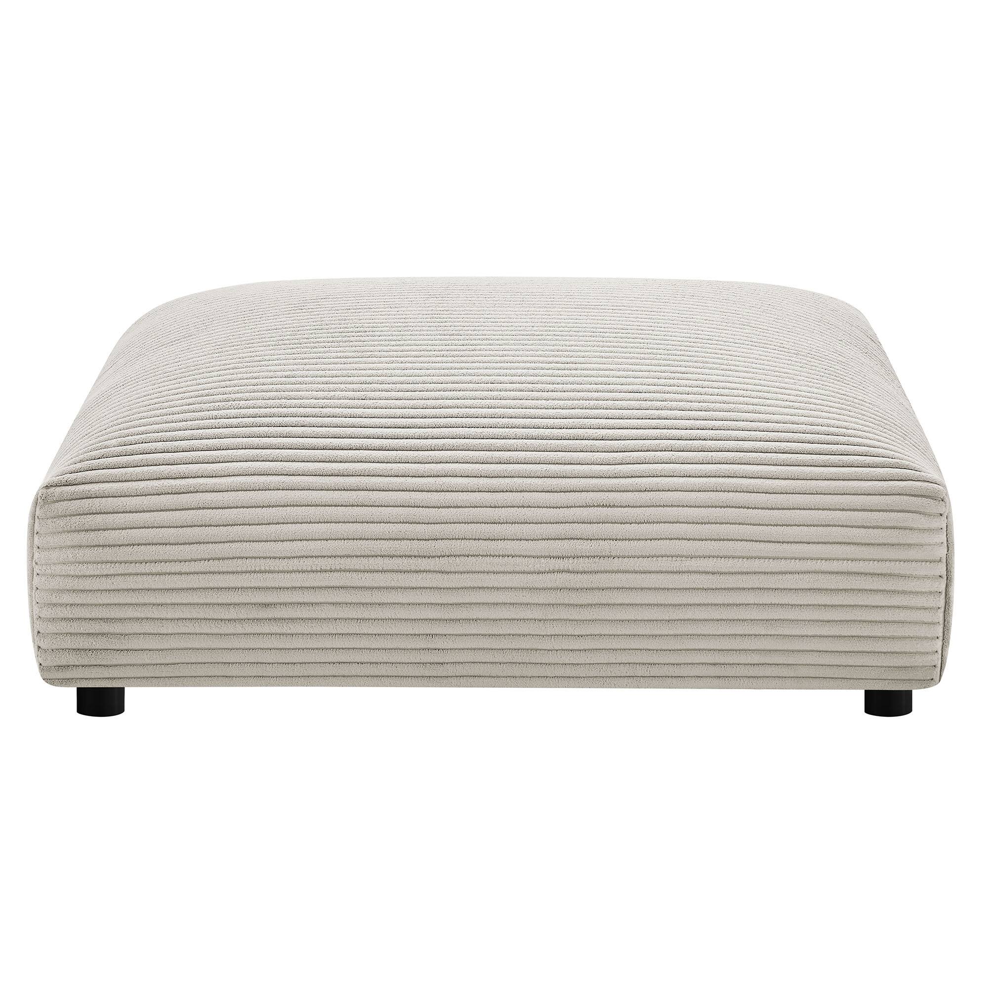 Alt View 2. Modway - Solace Modular Corduroy Upholstered Ottoman by Modway - Almond.