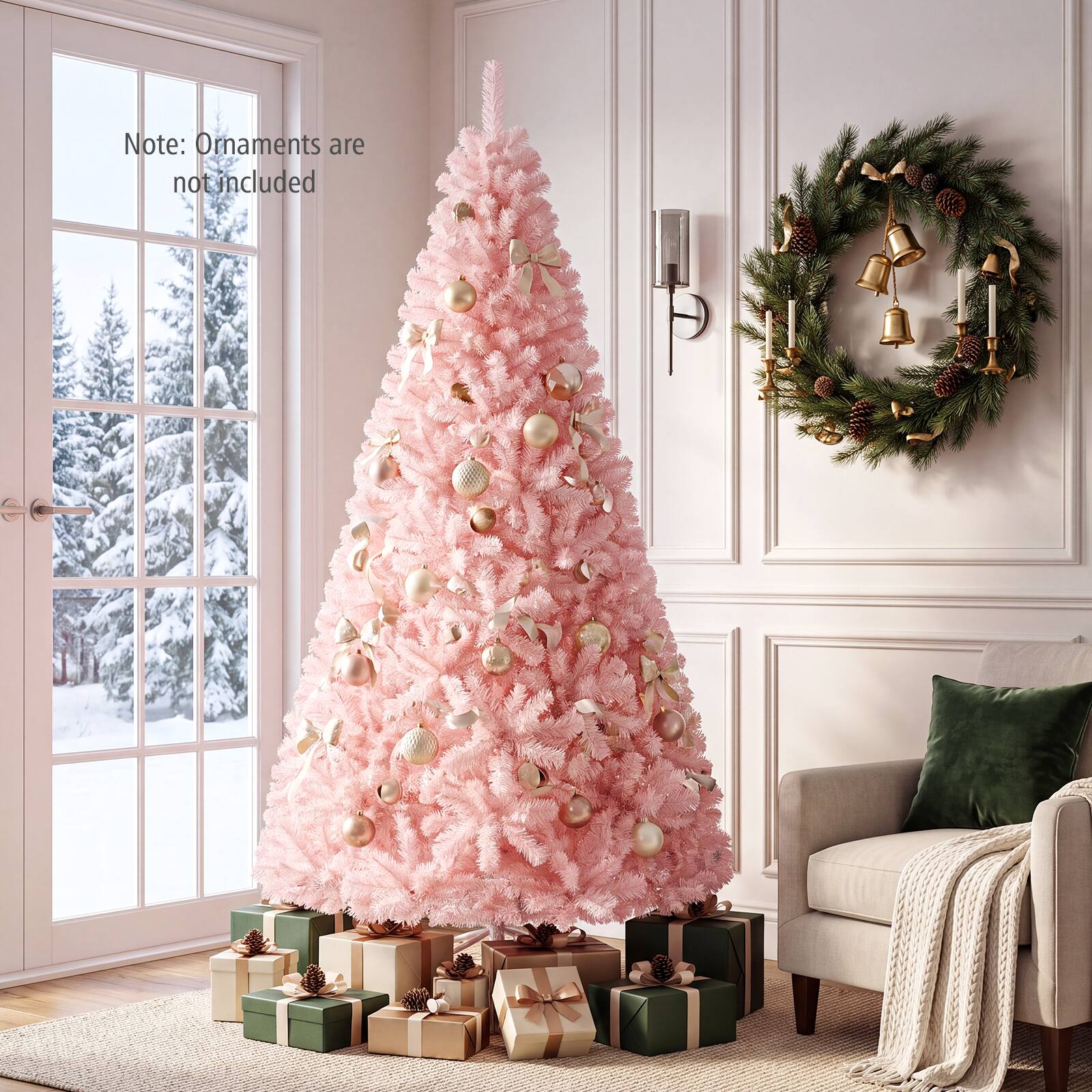Note: Ornaments are not included