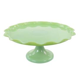 Martha Stewart - Jadeite Glass Cake Stand - Brown