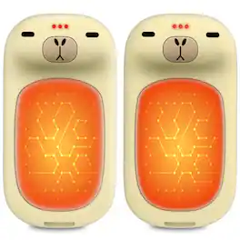 PRIMEPLUS - Rechargeable Electric Hand Warmers, 1S Heating, 6000mAh 24H, Capybara Christmas Gift Stocking Stuffers for Thanksgiving - Beige