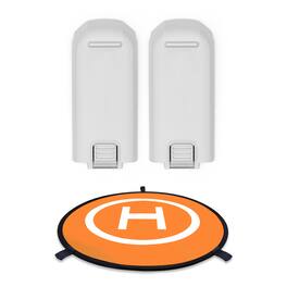 DJI - Neo Intelligent Flight Battery (2-pack) with 30" Double-Sided Drone Landing Pad with Carrying Case bundle