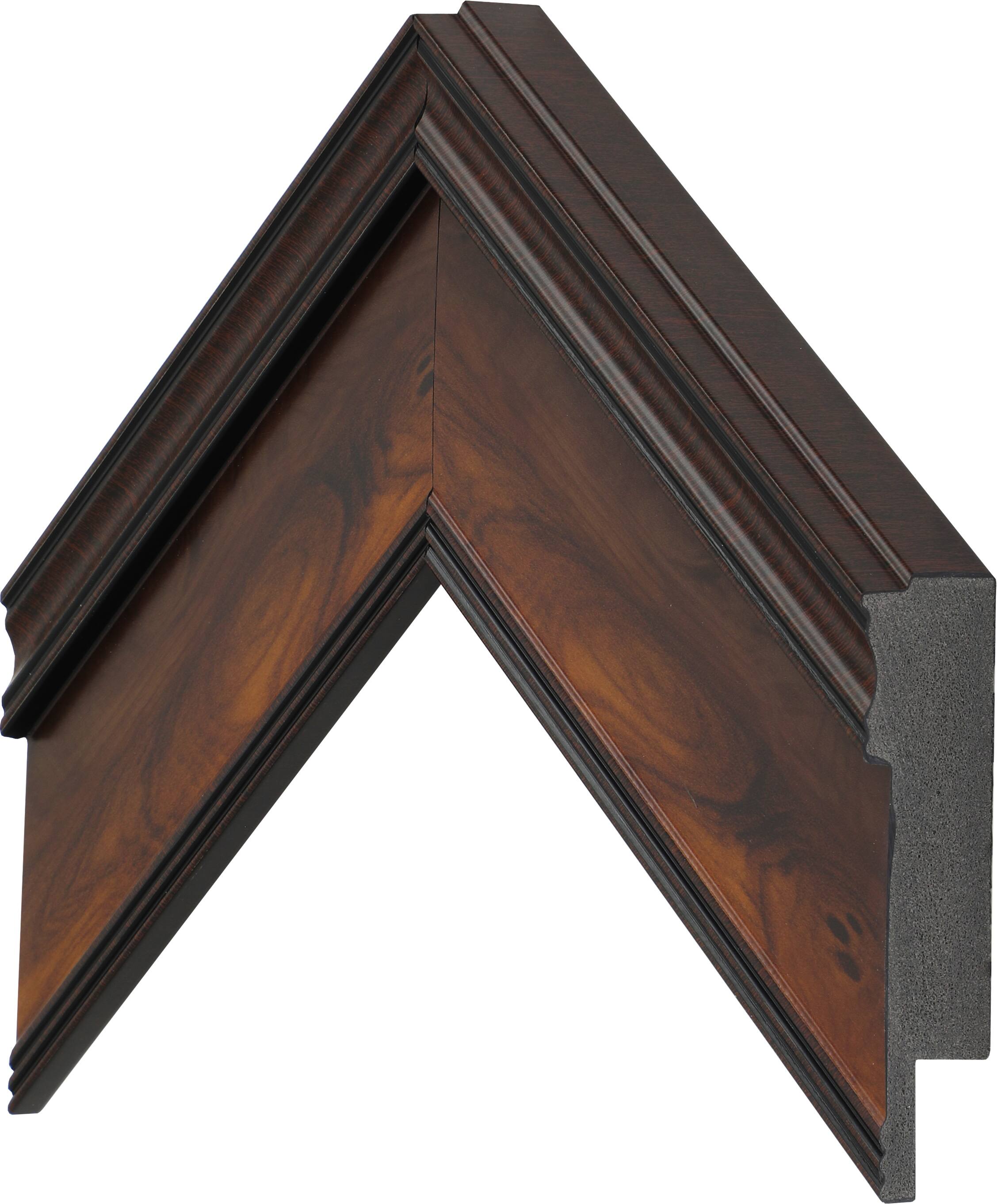 Alt View 14. Deco TV Frames - Premiere Bezel for Samsung the Frame TV - 85" - Burlwood.