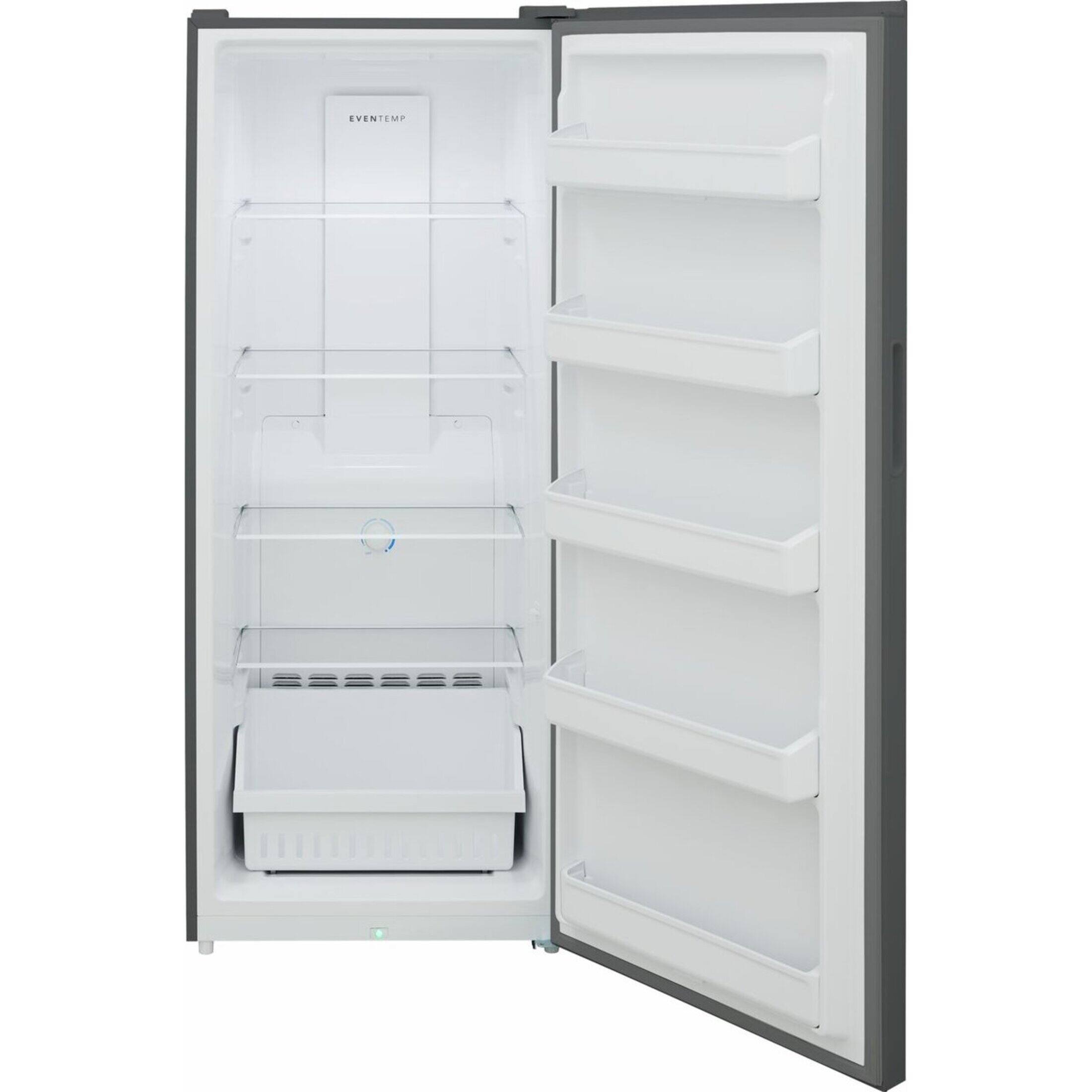 Alt View 4. Frigidaire - 13 Cu. Ft. Garage Ready Upright Freezer - Fingerprint-Resistant Stainless Steel Look.
