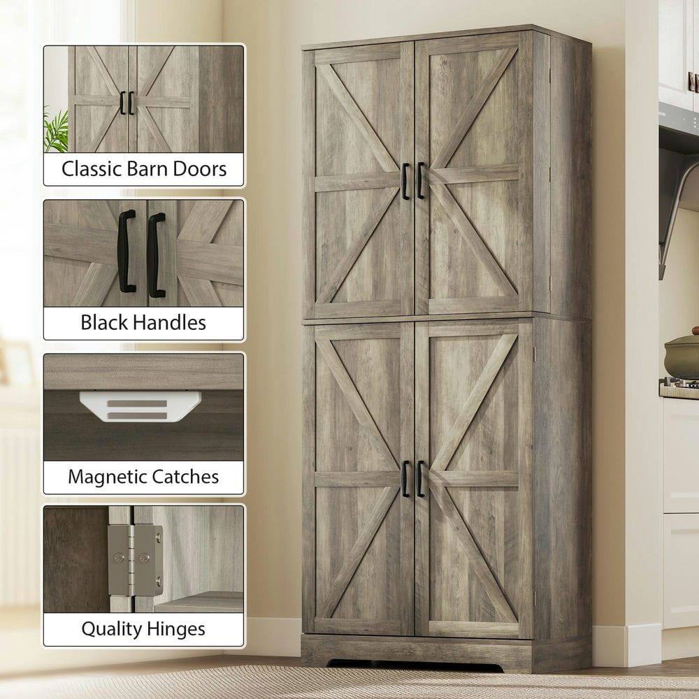Classic Barn Doors  
Black Handles  
Magnetic Catches  
Quality Hinges