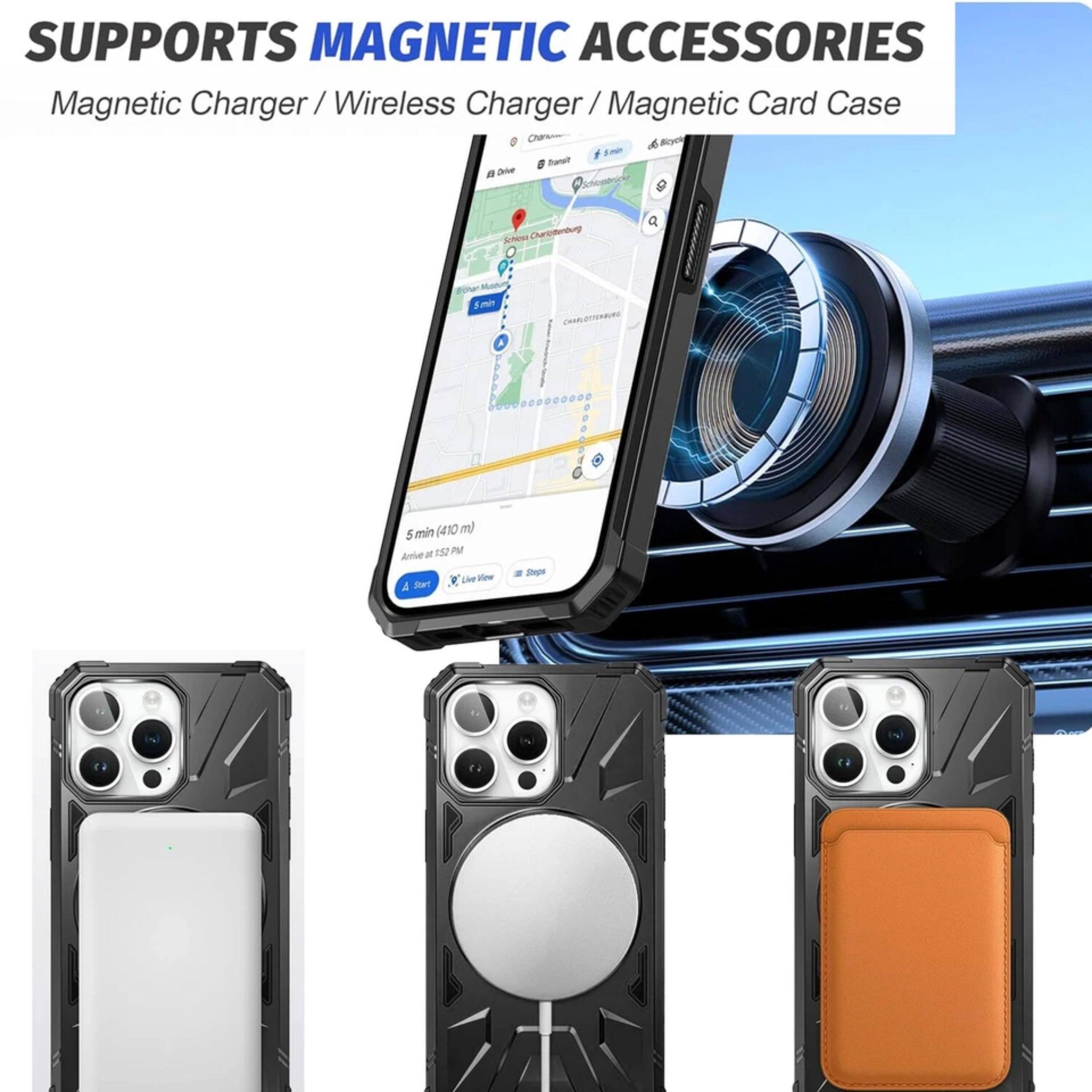 SUPPORTS MAGNETIC ACCESSORIES  
Magnetic Charger / Wireless Charger / Magnetic Card Case