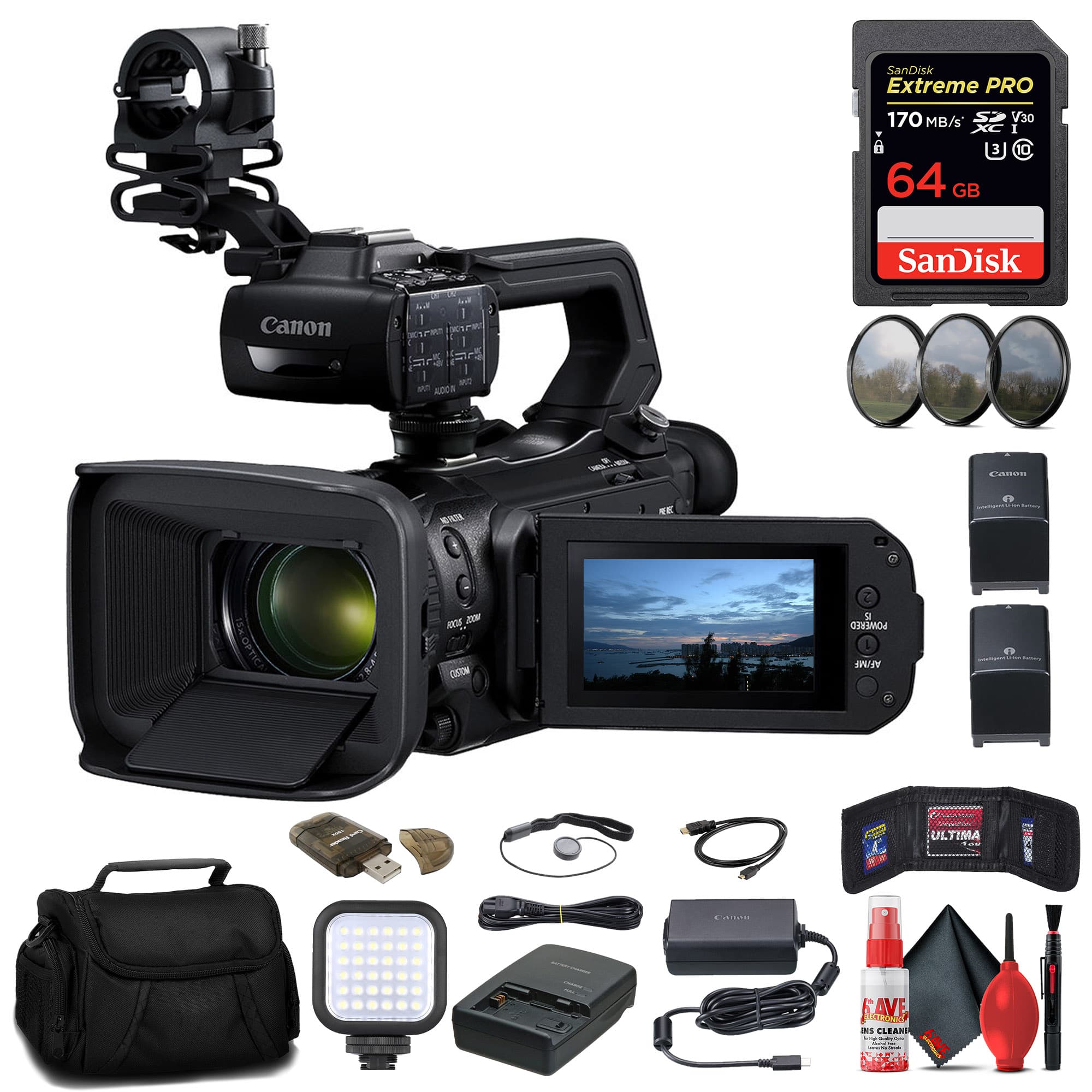 Canon - XA75 UHD 4K30 Camcorder with Dual-Pixel Starter Bundle