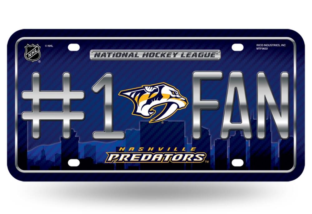NHL RICO INDUSTRIES, INC MTF9602  
NATIONAL HOCKEY LEAGUE  
#1 FAN  
NASHVILLE PREDATORS
