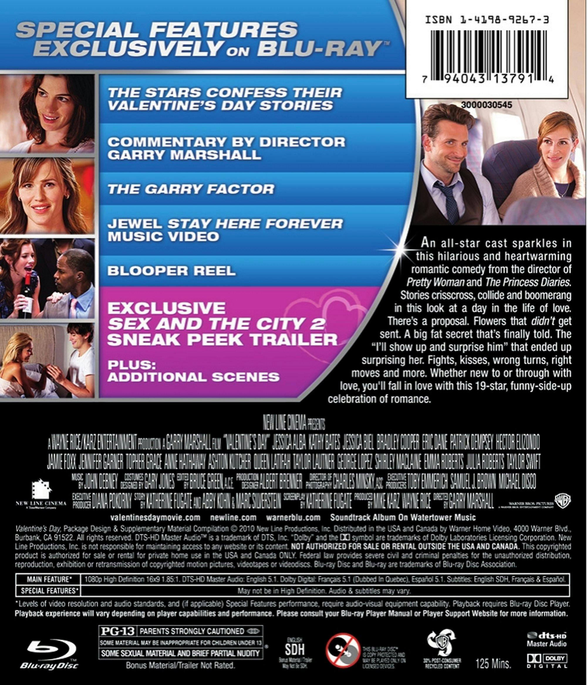 Back. Valentine's Day [Blu-ray].