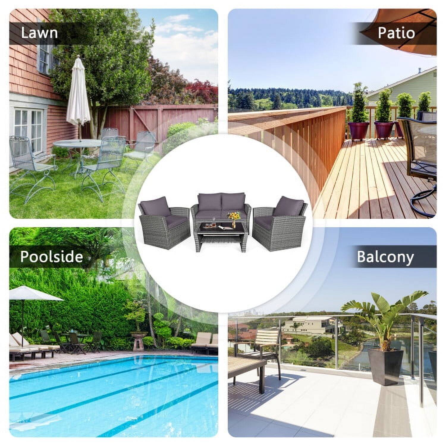 Lawn  
Patio  
Poolside  
Balcony